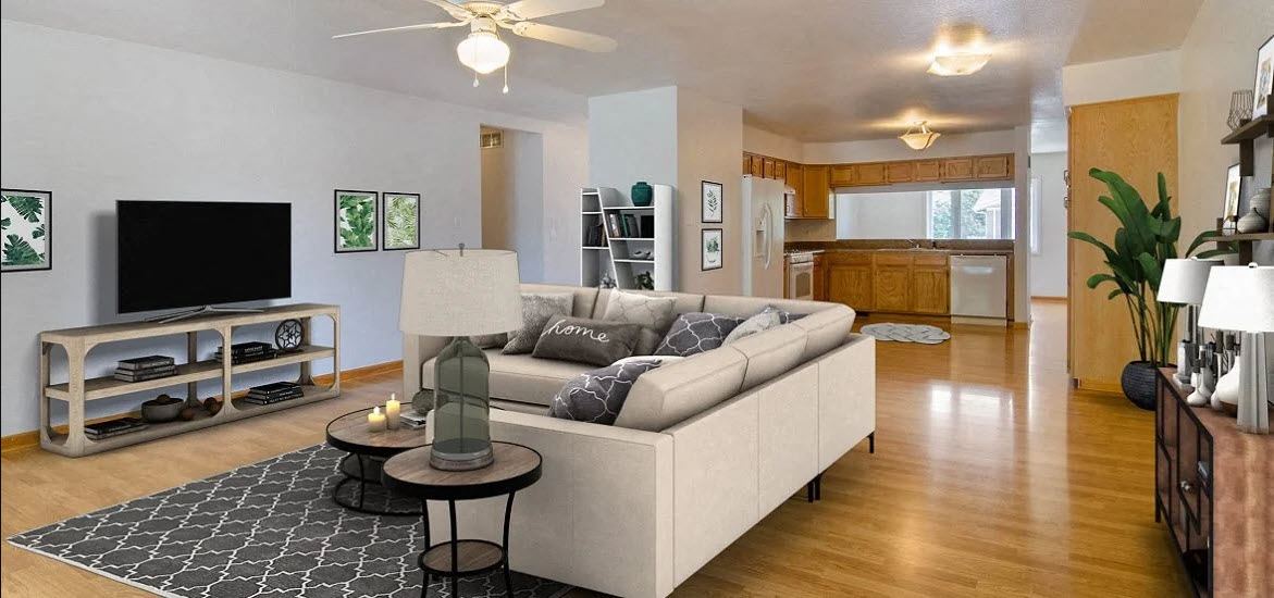 Whiteman Family Homes open floor plan